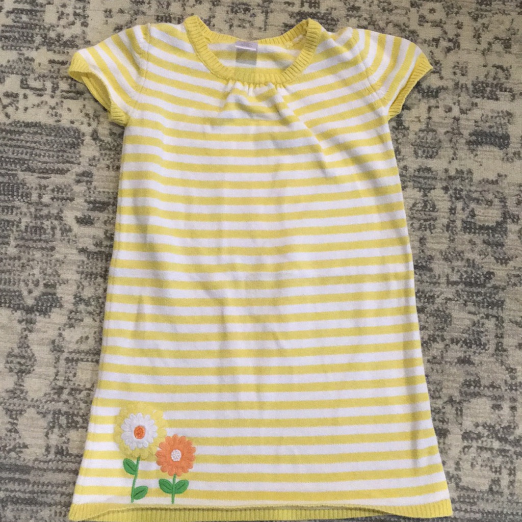 Gymboree Yellow Short Sleeve Sweater Dress